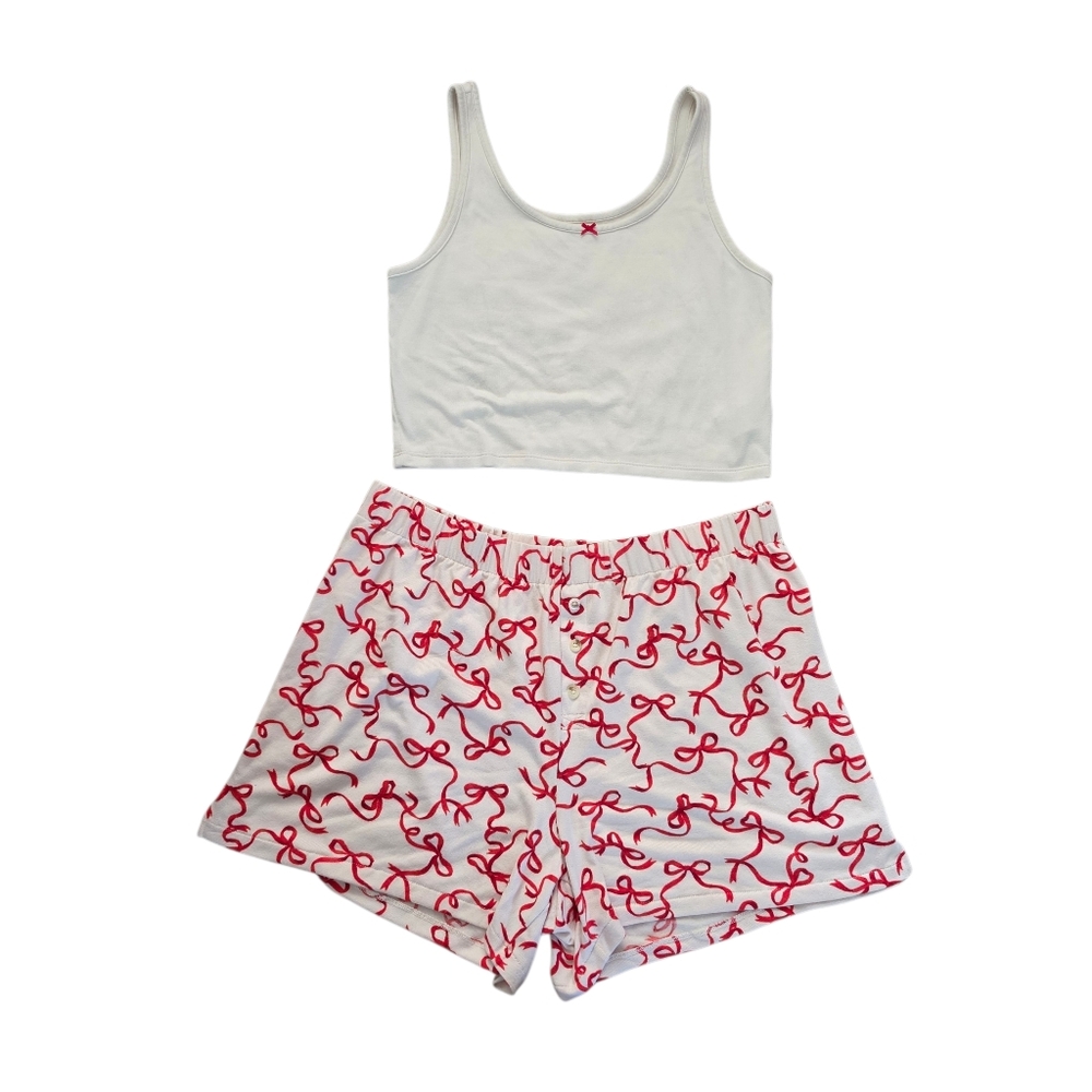 American Eagle PJ Soft Lounge Bow Set With Bag XL